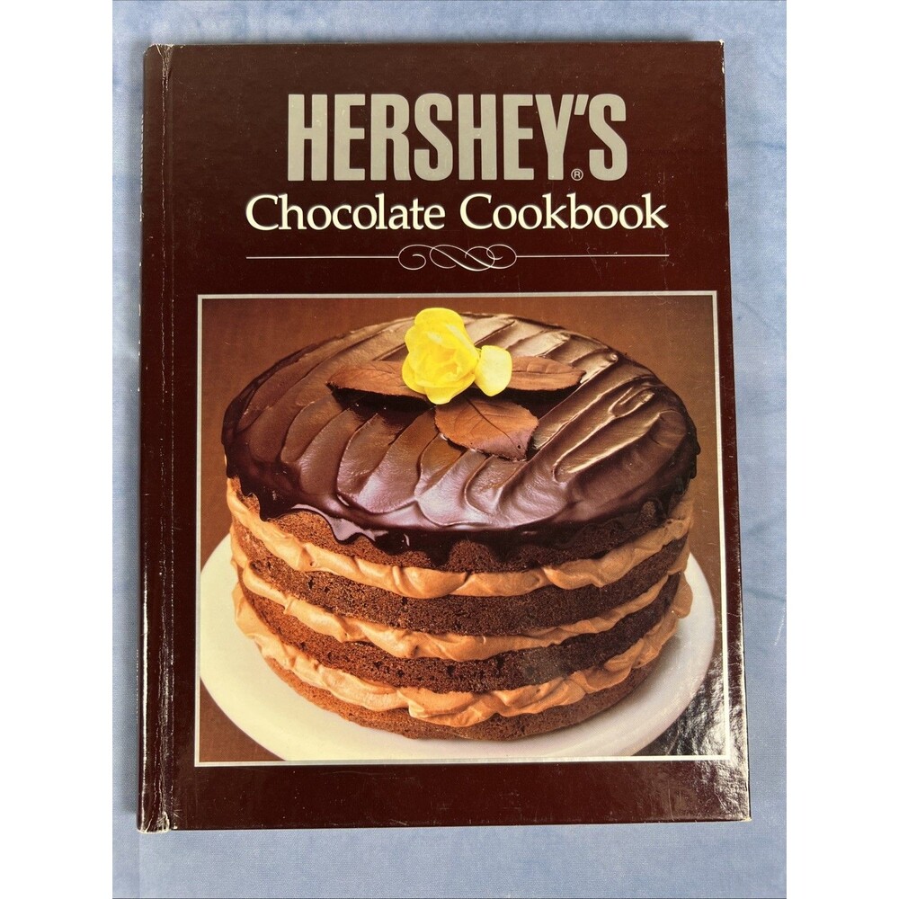 Vintage 1989 Hershey's Chocolate Cookbook Hardcover Spiral Bound Baking Recipes